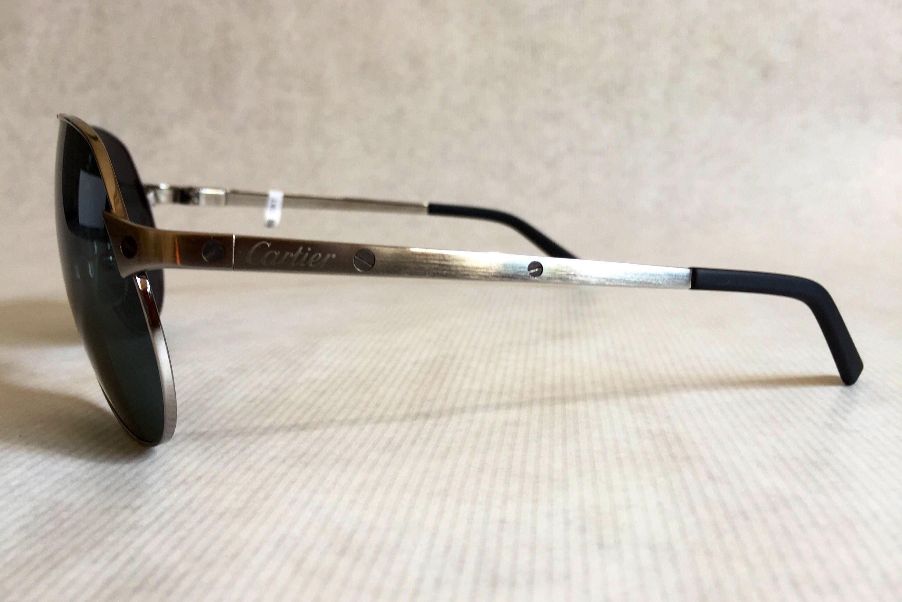 Cartier Santos-Dumont Vintage Sunglasses Full Set New Old Stock