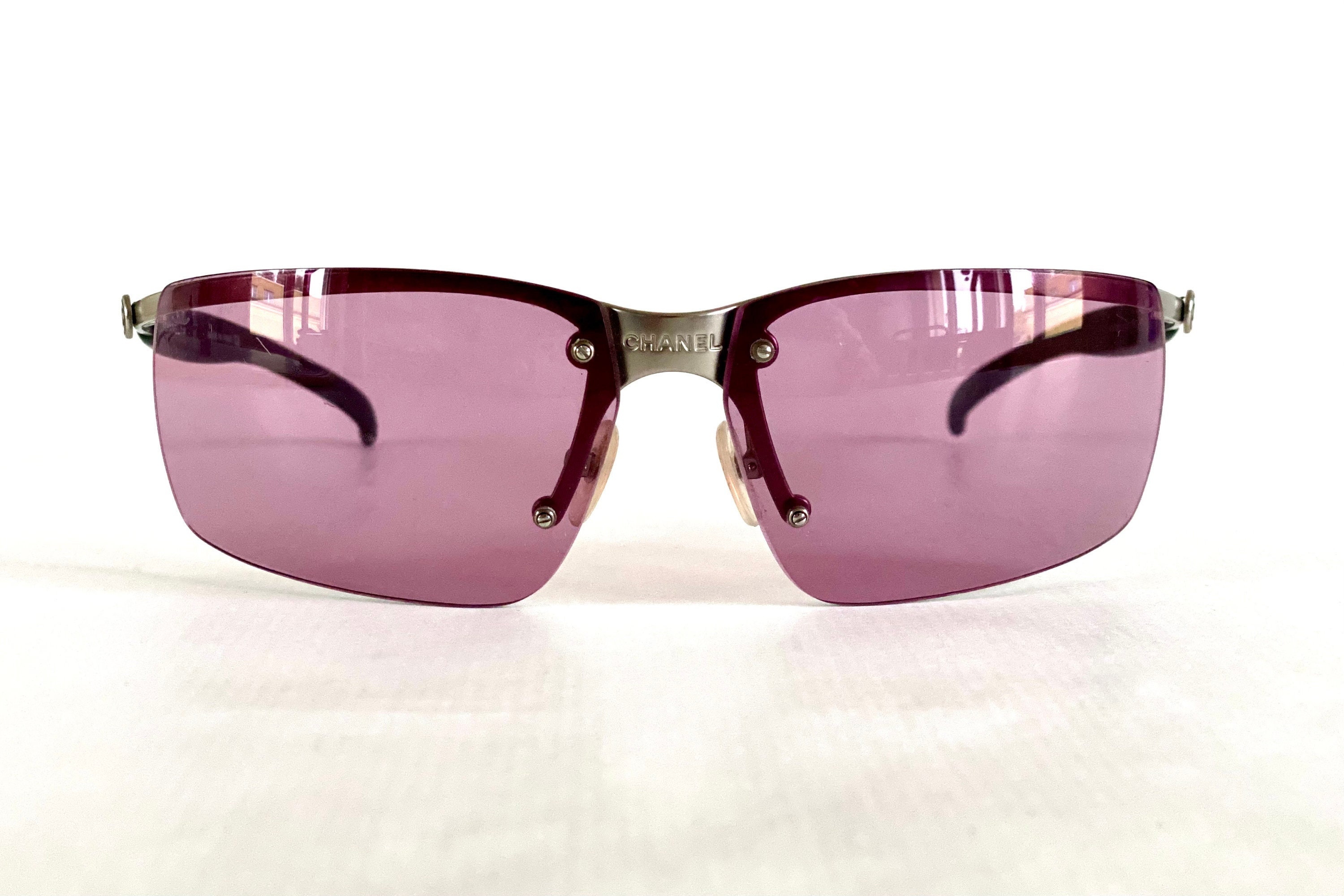 Vintage chanel sunglasses Pink Plastic ref.506603 - Joli Closet