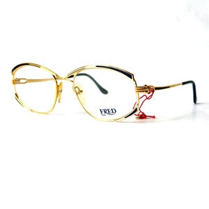 Vintage Fred Force 10 Joyau Brille 18k Gelbgold Full Set New Old Stock Made in France im Jahr 1989