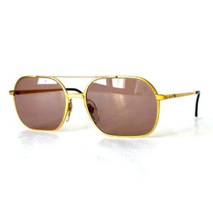Vintage 1980er Christian Dior Monsieur 20k Vergoldete TITANE 2364 Sonnenbrille – Komplettes Set – New Old Stock – Made in Japan