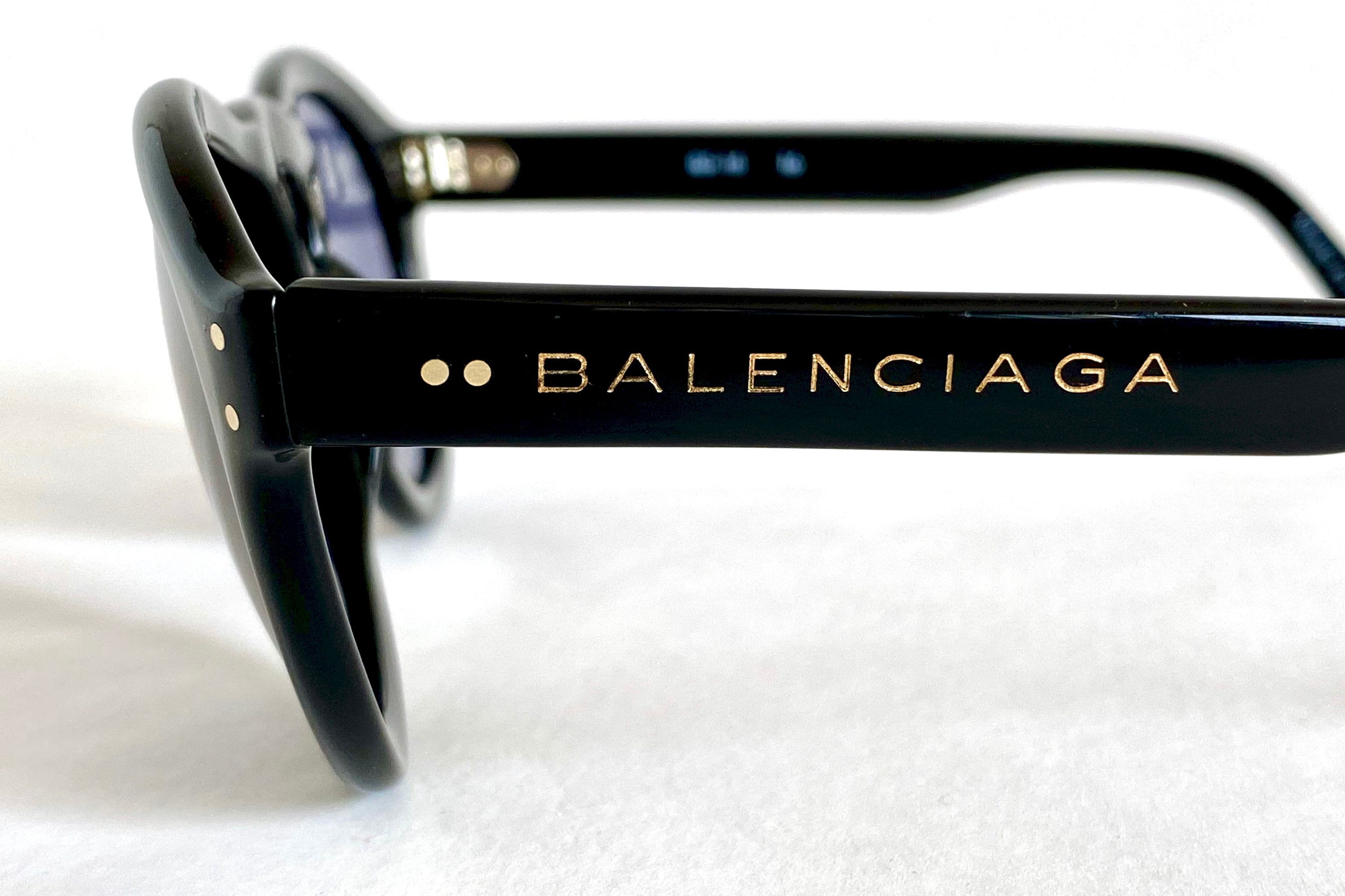 Vintage BALENCIAGA BS 14 16 Sunglasses New Old Stock Made in France in 1993