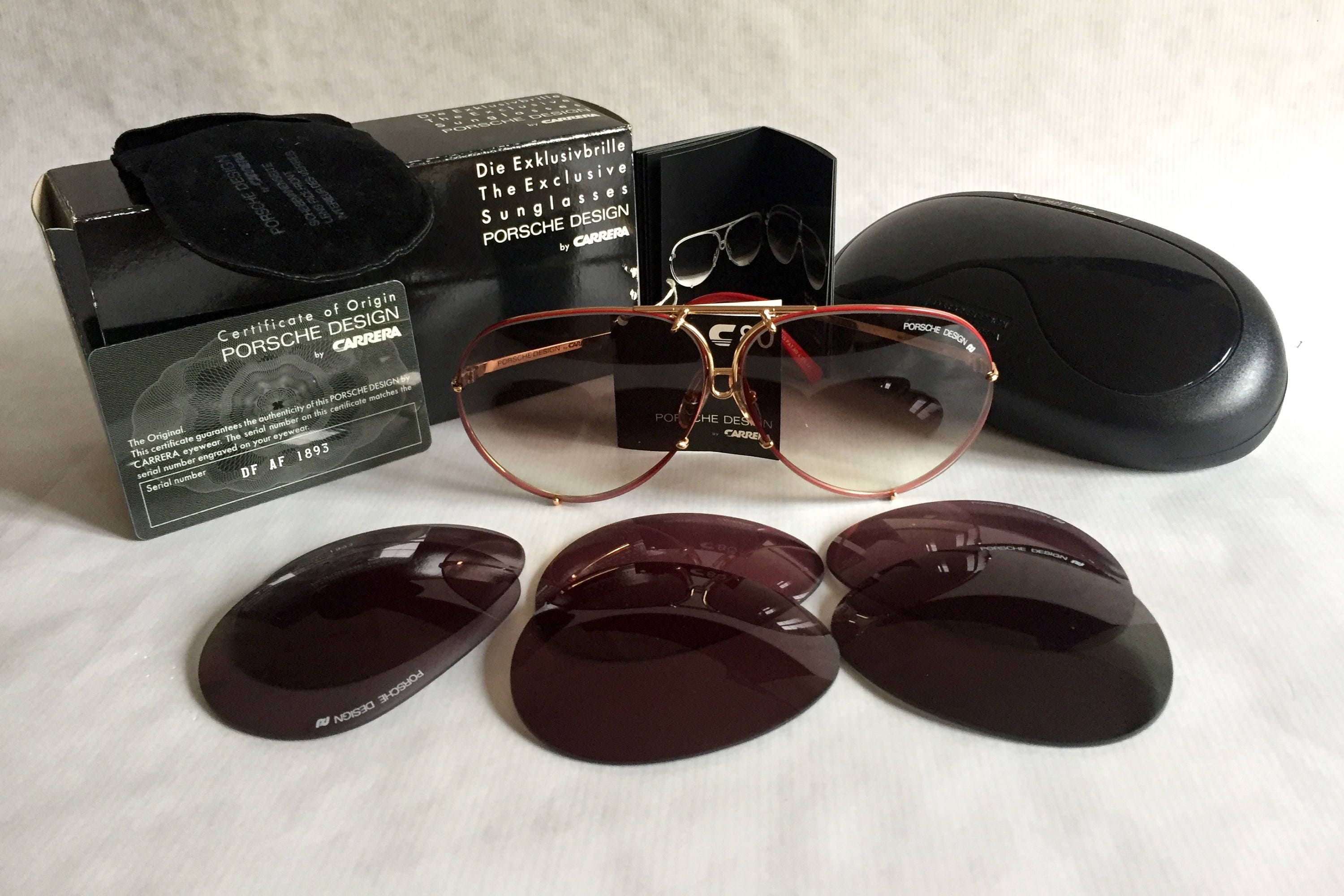 Porsche Design 5621 36 Vintage Sunglasses Full Set with 4 Pairs of Lenses New Old Stock Porsche Design 5621 36 Vintage Sunglasses Full Set with 4 Pairs of Lenses New Old Stock