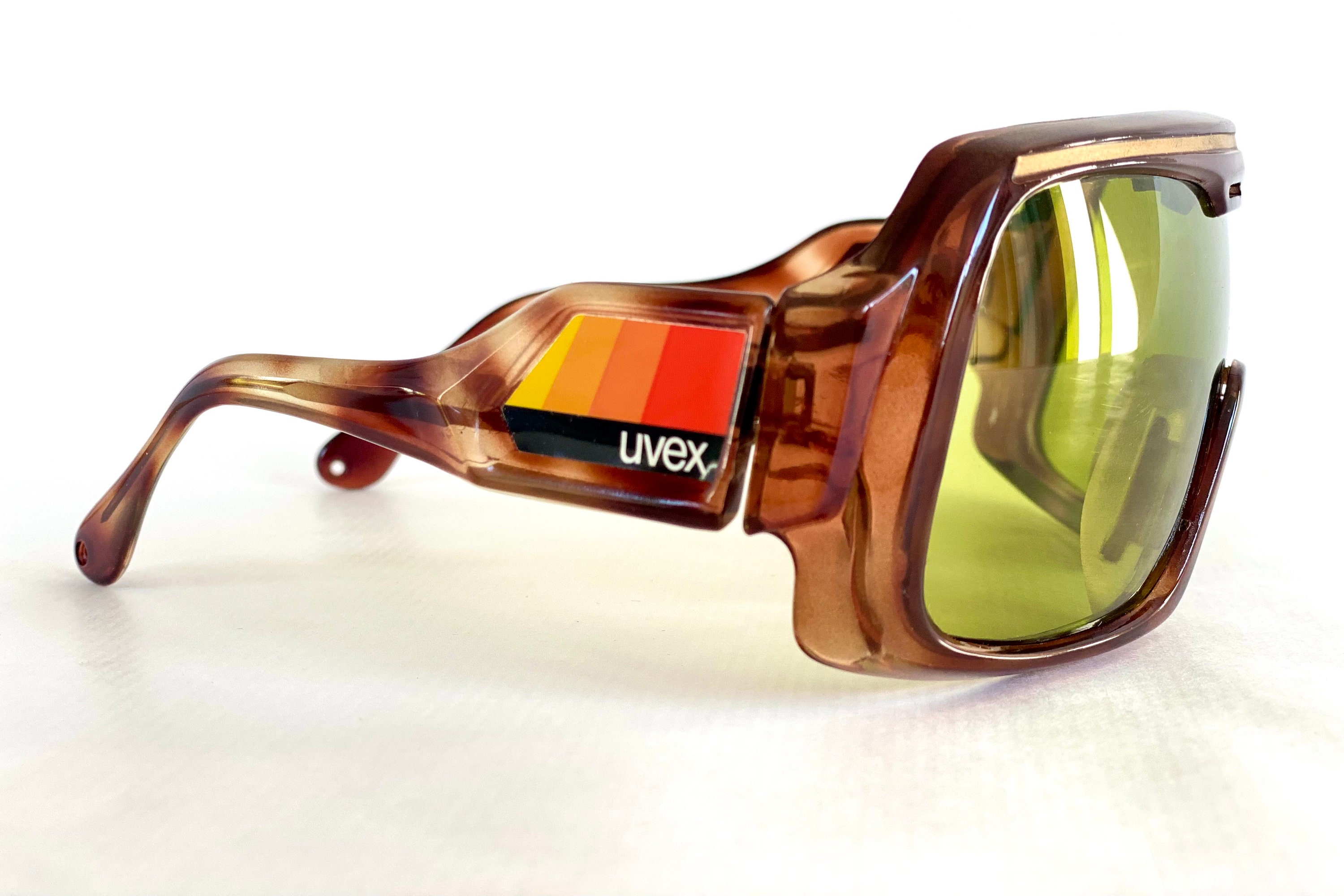 Vintage 1980s Uvex Snosun Ski Mask Sunglasses Made in West Germany New