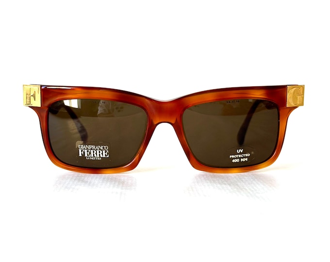 Vintage Gianfranco Ferre GFF 48 S Sunglasses New Old Stock Including Case Made in Italy in the 1980s