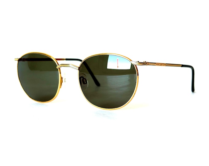 Vintage Loewe 24k Gold Plated Limited Edition Dione Sunglasses New Old Stock Made in Italy in the 1980s