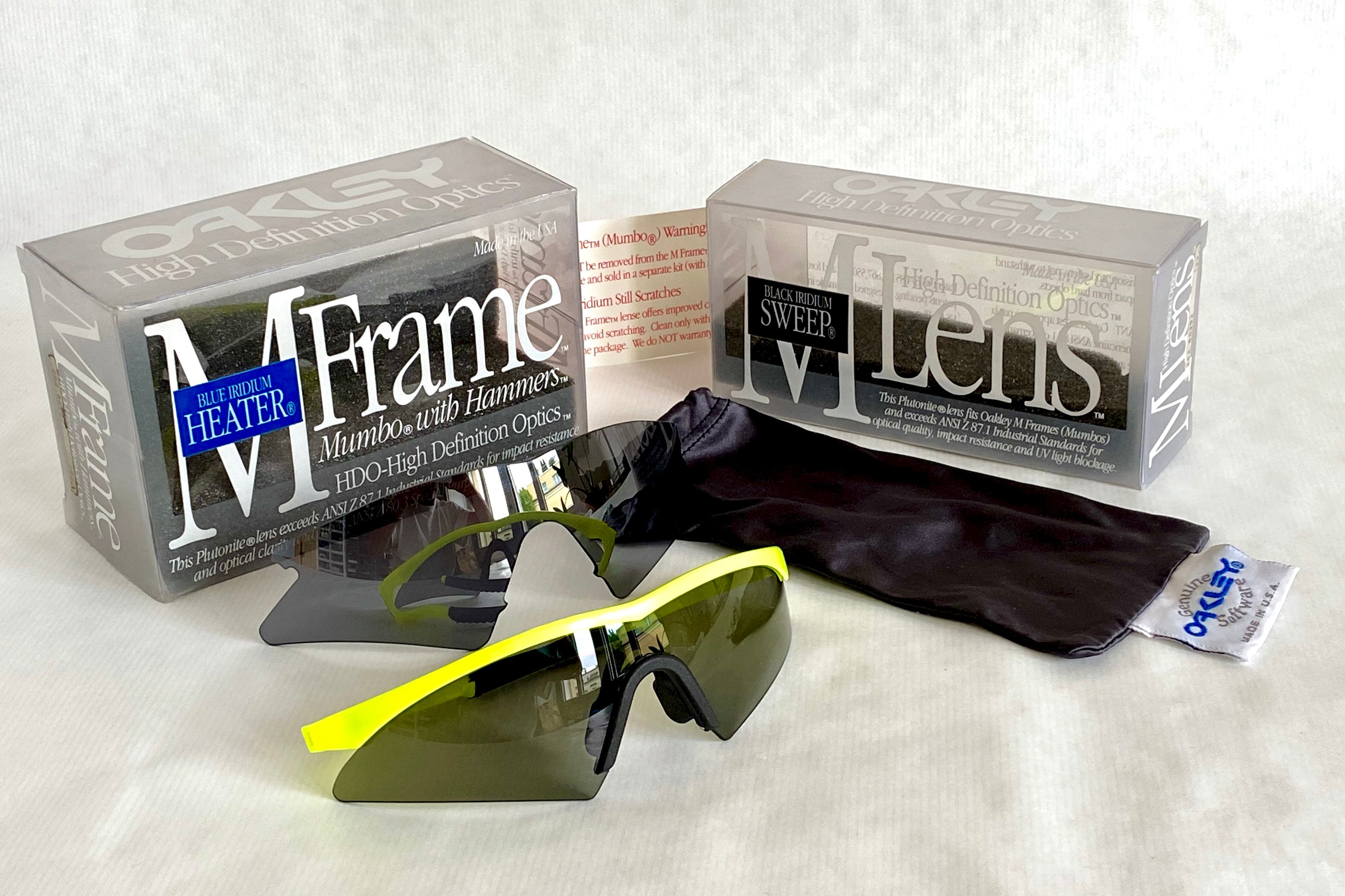 Greg Lemond's 1990 Oakley M Frame Mumbo Vintage Sunglasses Greg Lemond's 1990 Oakley M Frame Mumbo Vintage Sunglasses