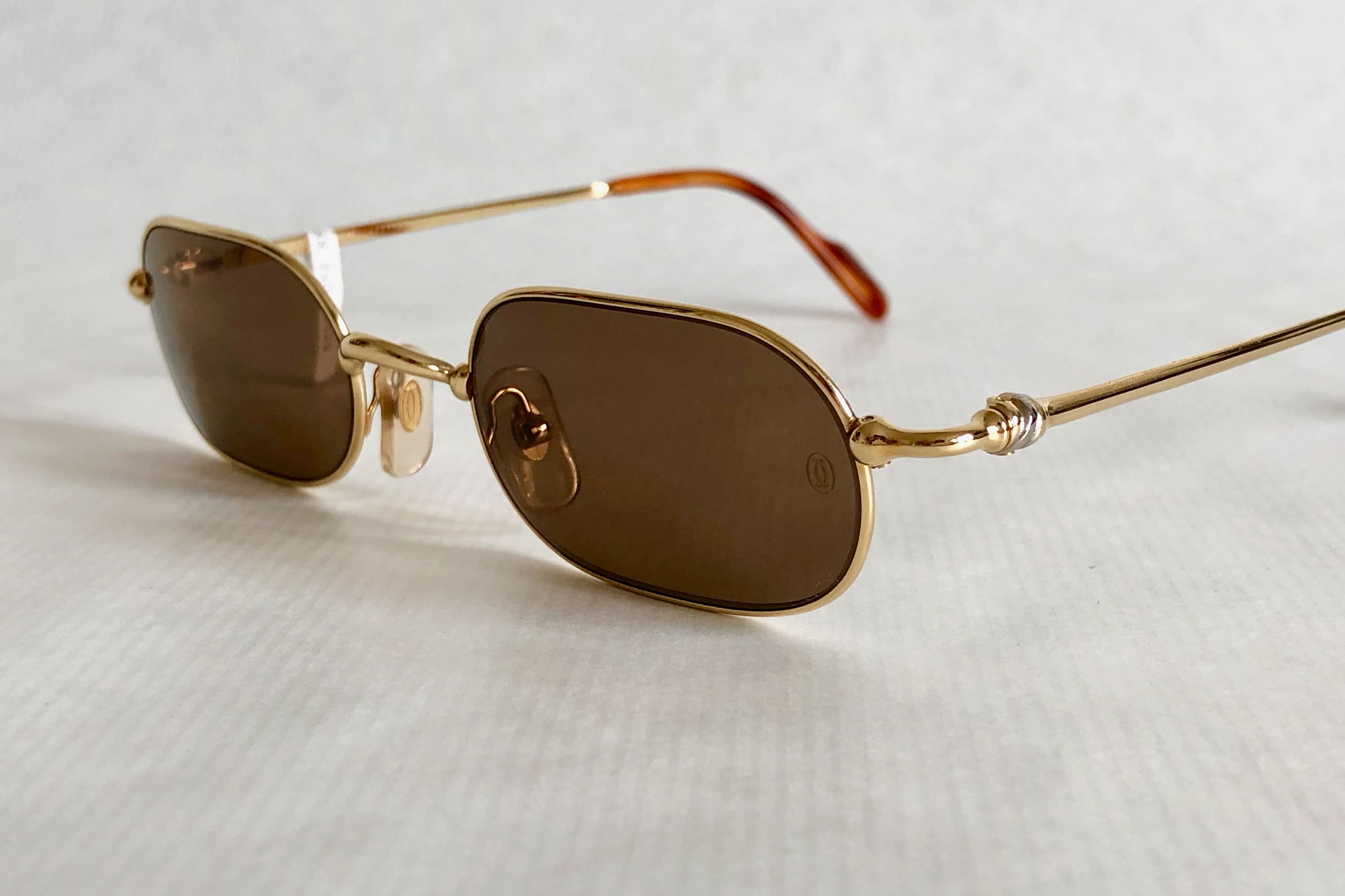 Cartier Deimos Trinity 22K Gold Vintage Sunglasses – Full Set – New Old ...