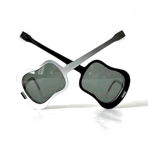 Vintage Anglo American Gitarren-Sonnenbrille: 1970er Jahre Novelty Eyewear