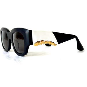Montague x Gentle Monster Heiress Gold Sunglasses New Old Stock Full Set