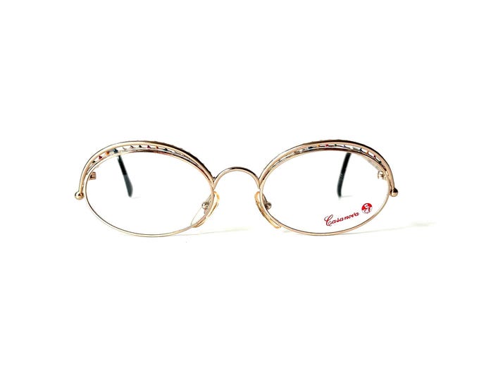Vintage Casanova Glasses: Italian Gold TSC-1 Frames, 1980s New Old Stock