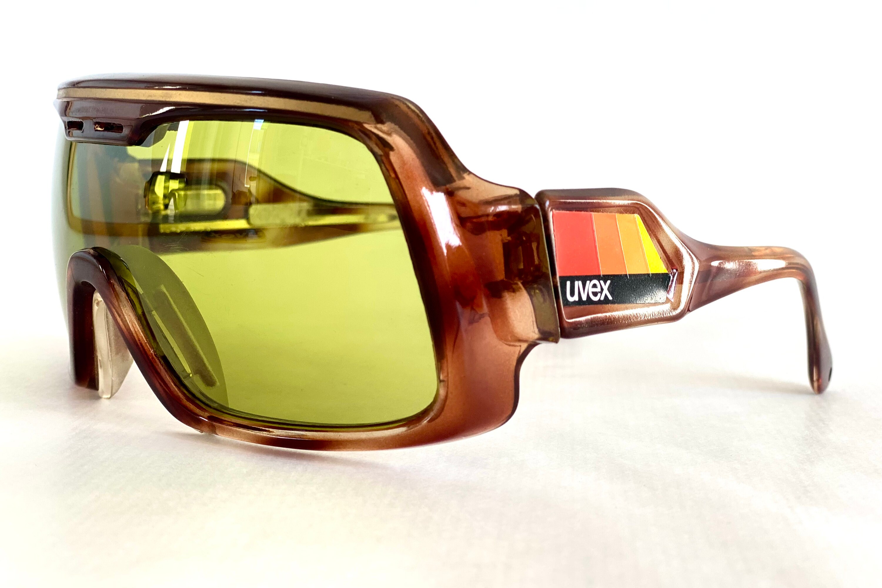 Vintage 1980s Uvex Snosun Ski Mask Sunglasses Made in West Germany New