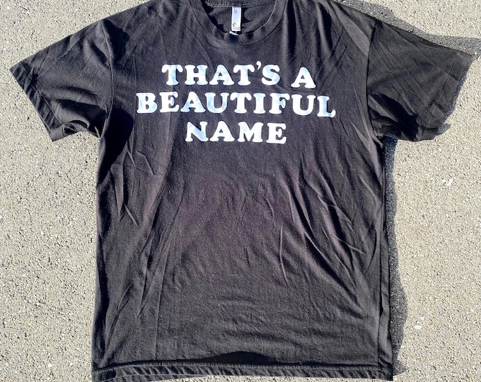 French Part of Sweden That's A Beautiful Name Tee 1 of 1 American Apparel Size L