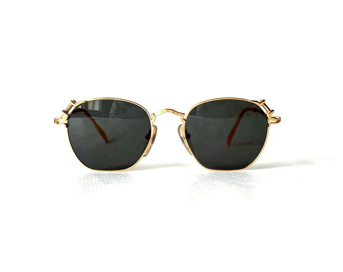 Vintage Jean Paul Gaultier Sonnenbrille 56-3171 Gold Jugendstil Made in Japan