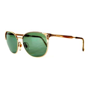 Vintage Christian Lacroix Sunglasses: Gold Braided Frame, 1980s Designer Eyewear