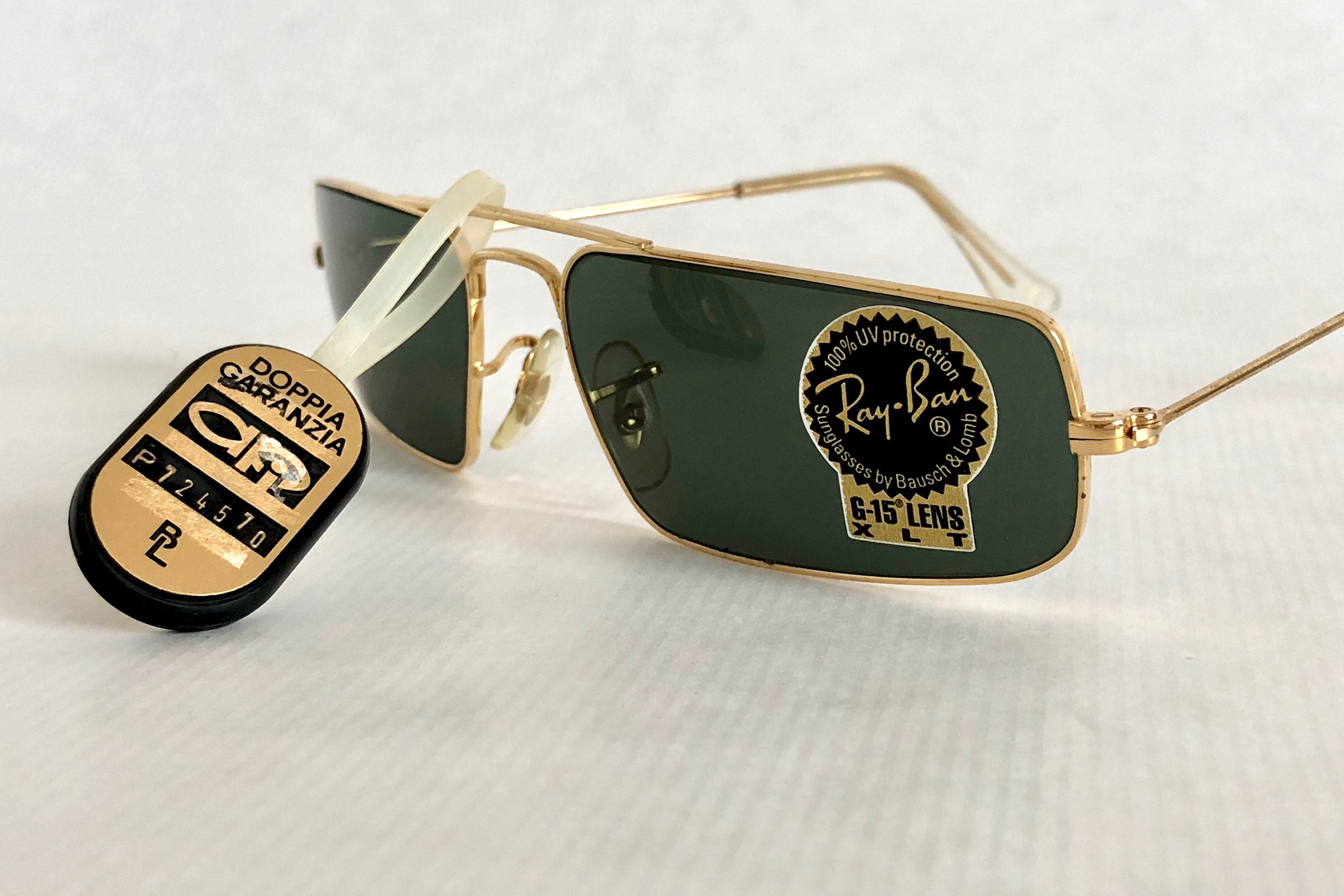 Ray-Ban by Bausch & Lomb W1957 Vintage Sunglasses Full Set