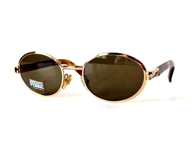 Vintage Gianfranco Ferre GFF 435 S Sonnenbrille New Old Stock Made in Italy in den 1980er Jahren