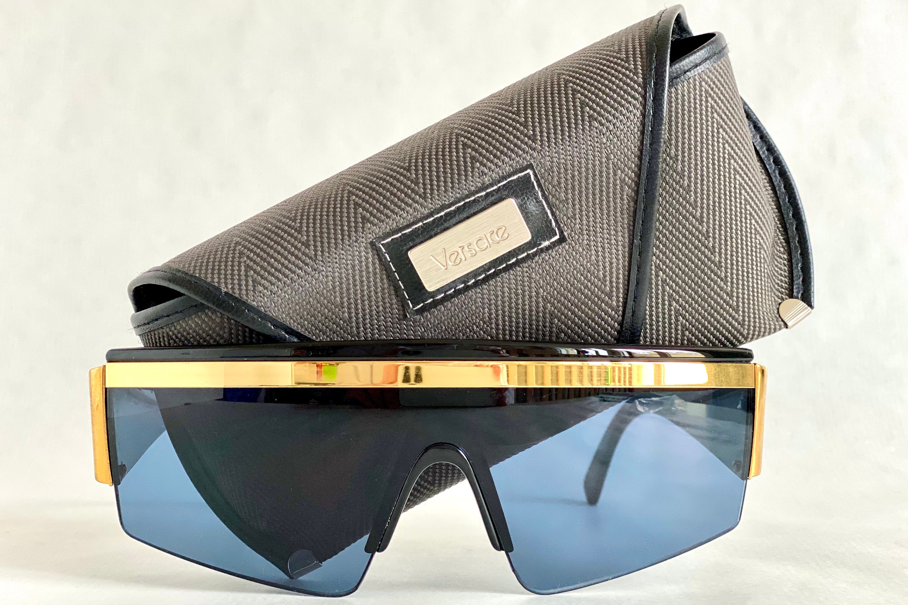 希少✨Gianni Versace 80s Vintage Sunglasses Rare 1980s Vintage Gianni VERSACE Sunglasses MOD413/A COL