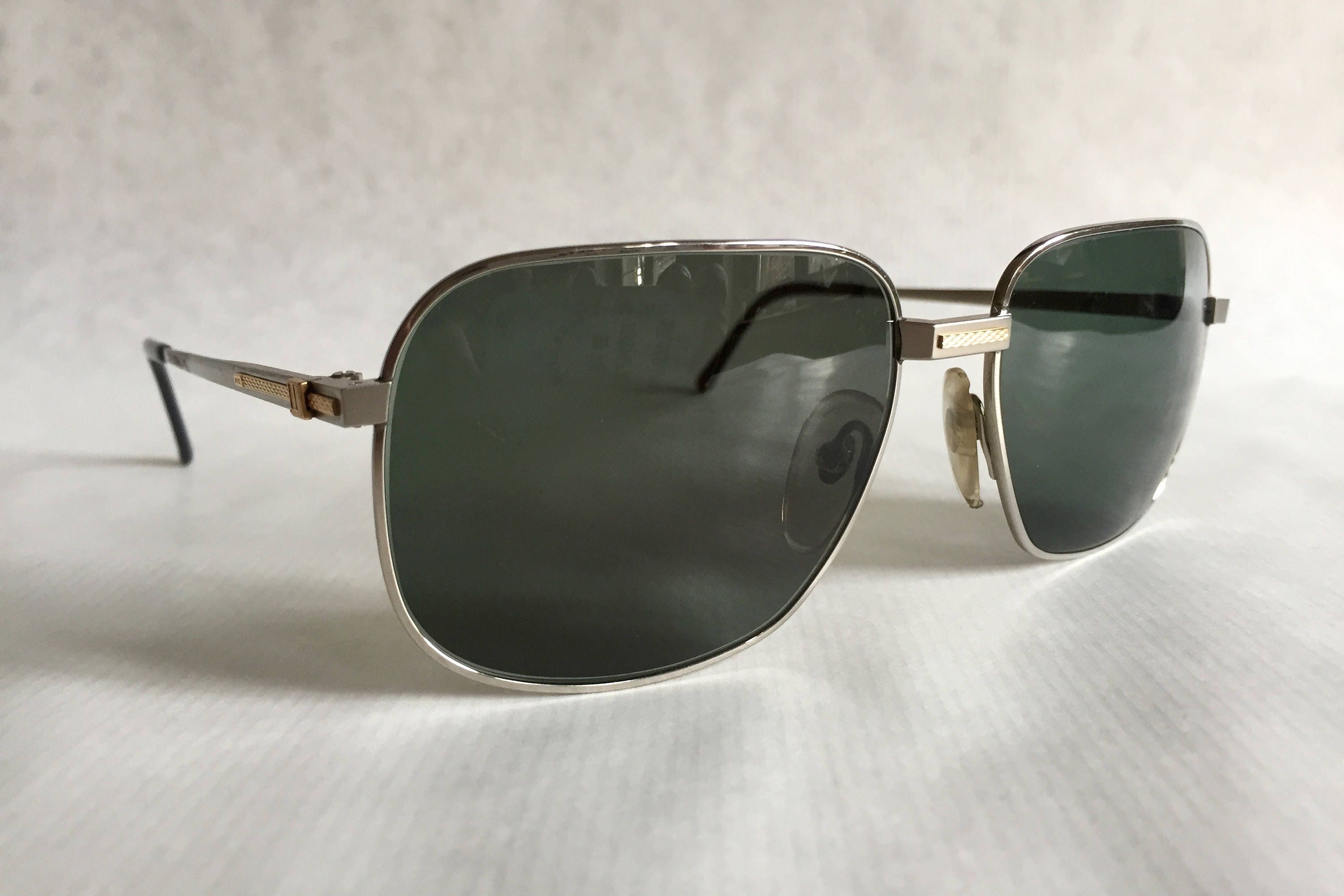 Dunhill 6094 Titanium & 18kt Solid Gold Vintage Sunglasses Made in ...