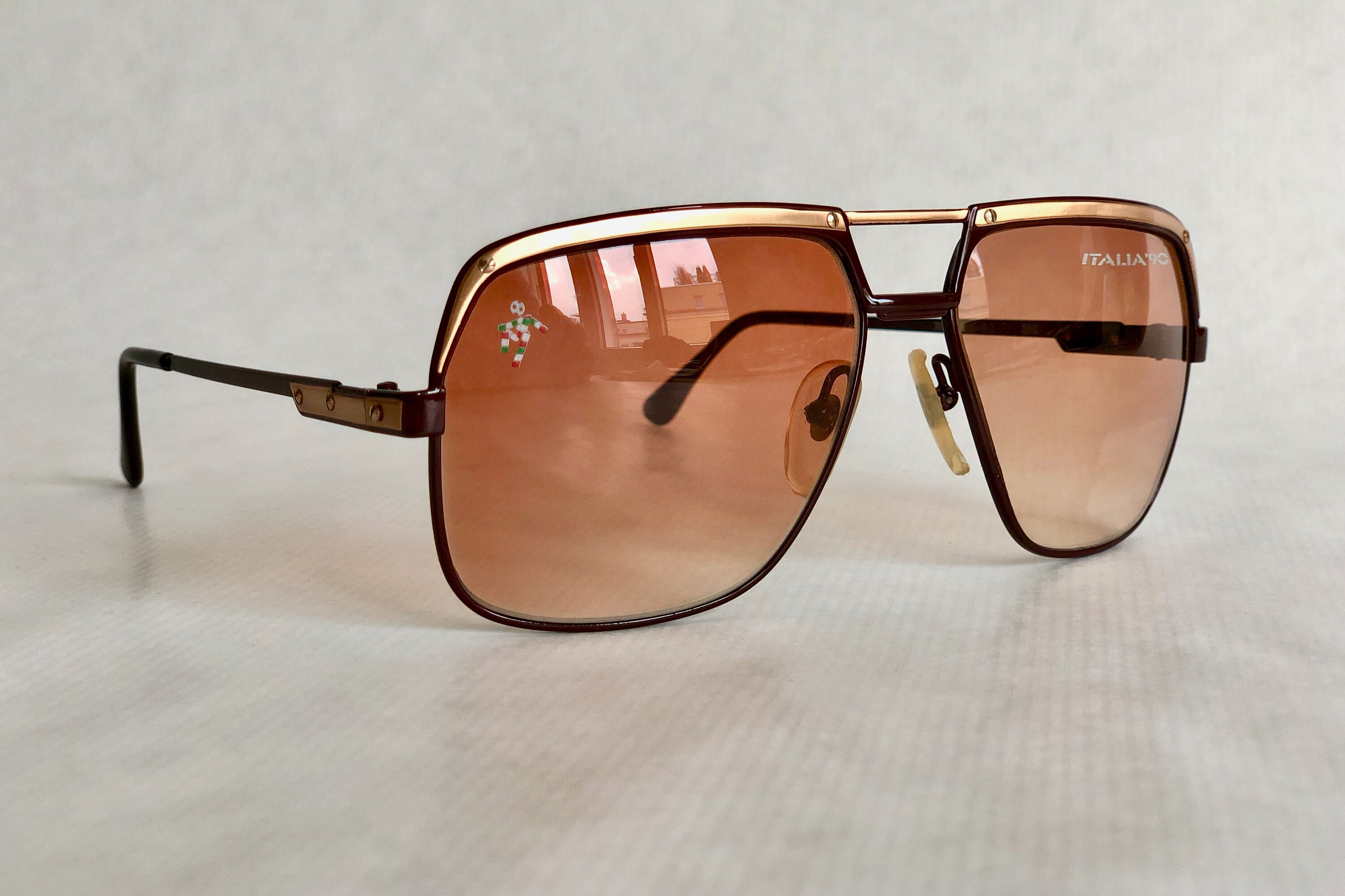 ITALIA '90 Vintage Sunglasses 70 356 New Old Stock Made in Italy