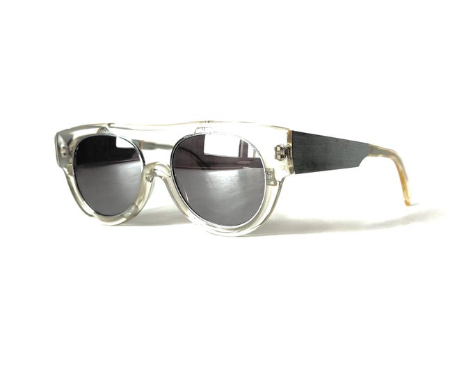 Vintage Claude Montana Alain Mikli Sonnenbrille: Silber Spiegel 560 Frankreich 1989