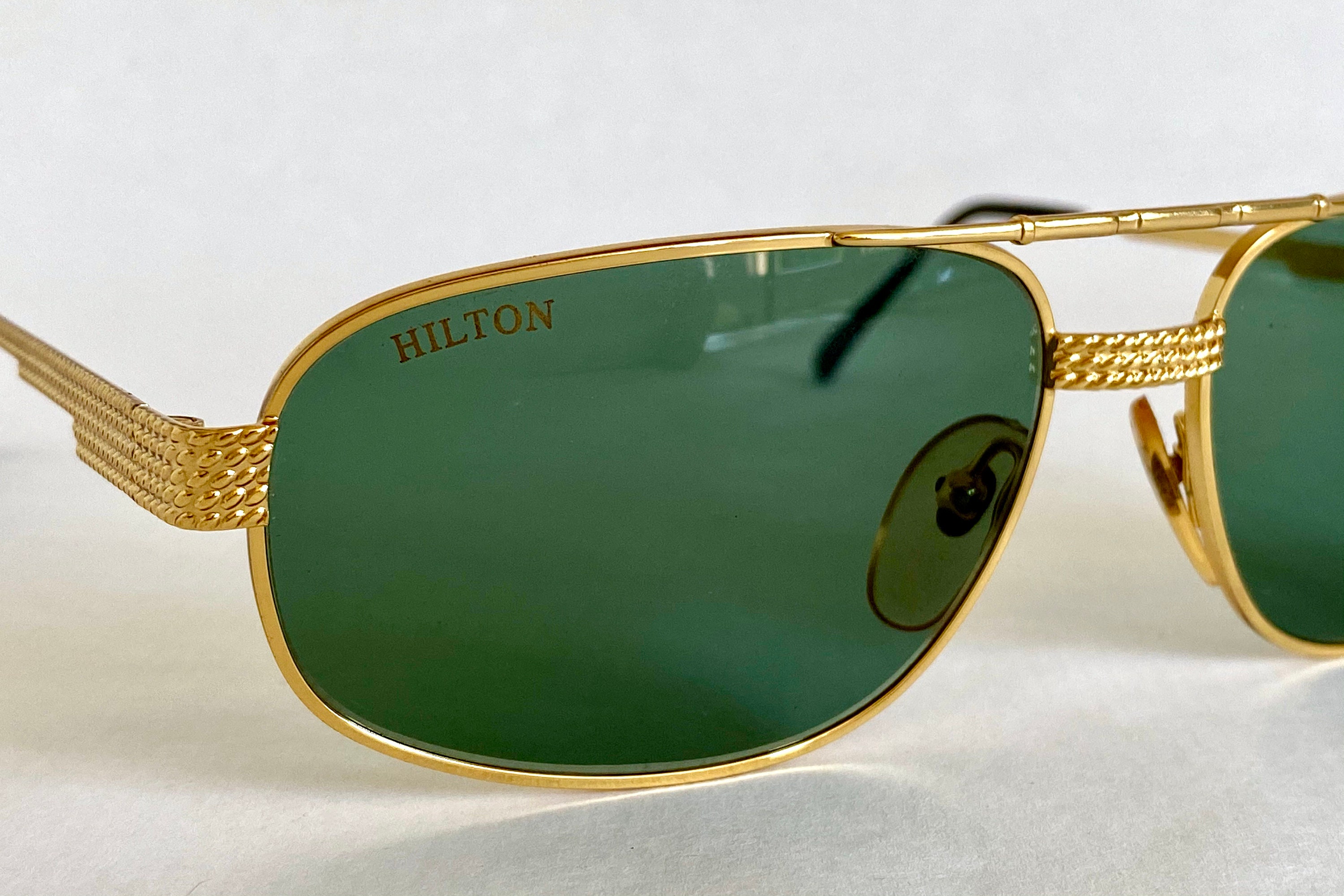 Hilton Exclusive 022 C2 24KT Gold & Havana / Blue Mirror Sunglasses  Sonnenbrille | eBay