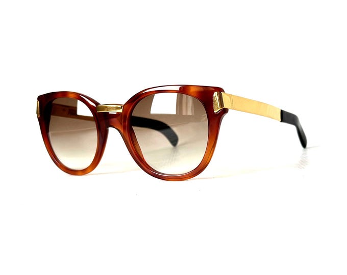 Vintage Gianfranco Ferre Sunglasses: GFF 16 Tortoise & Gold, 1980s Italian Design