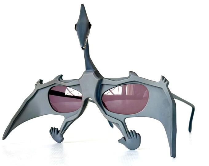 Vintage Anglo American Eyewear Pterodactyl Sunglasses New Old Stock Made in England in the 1970s