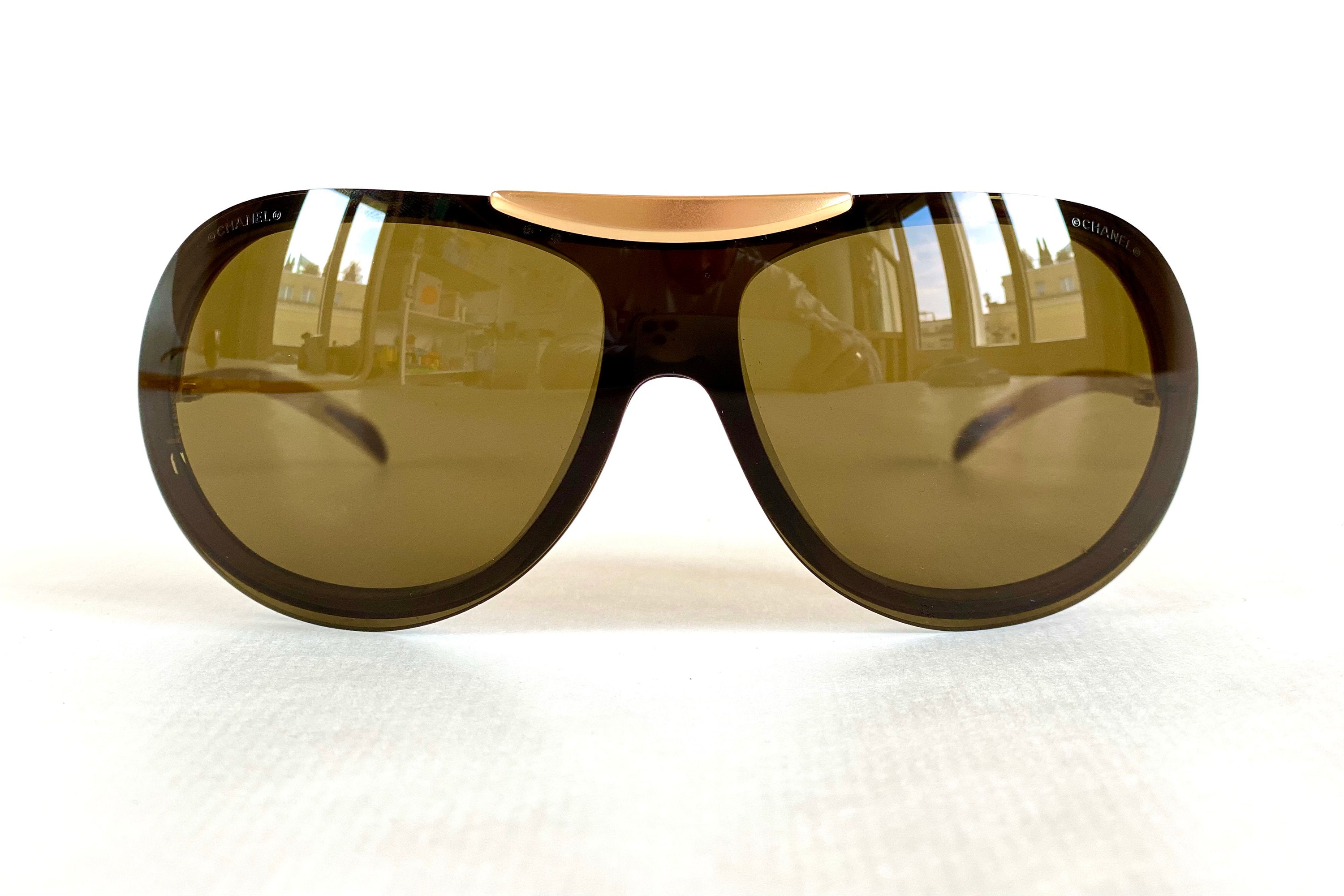 Sunglasses: Shield Sunglasses, acetate — Fashion | CHANEL