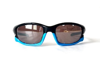 Vintage Oakley Split Jacket Sunglasses: Black Iridium & Yellow Lenses, Full Set