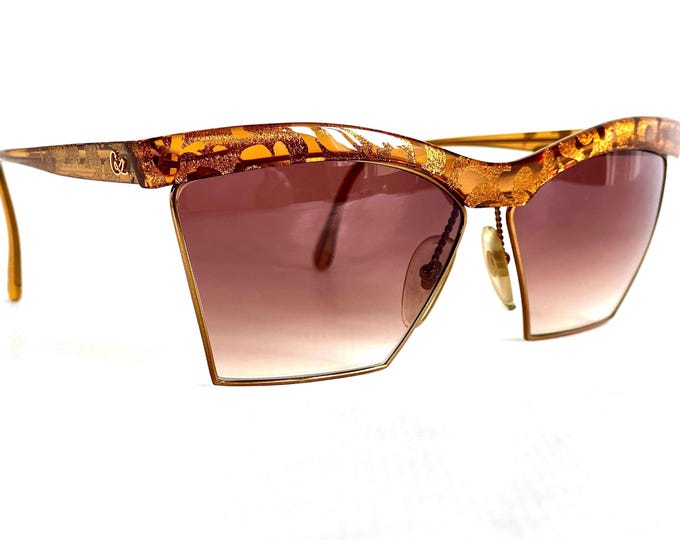 Vintage Christian Lacroix Sunglasses: Optyl and Gold, New Old Stock Made in Germany