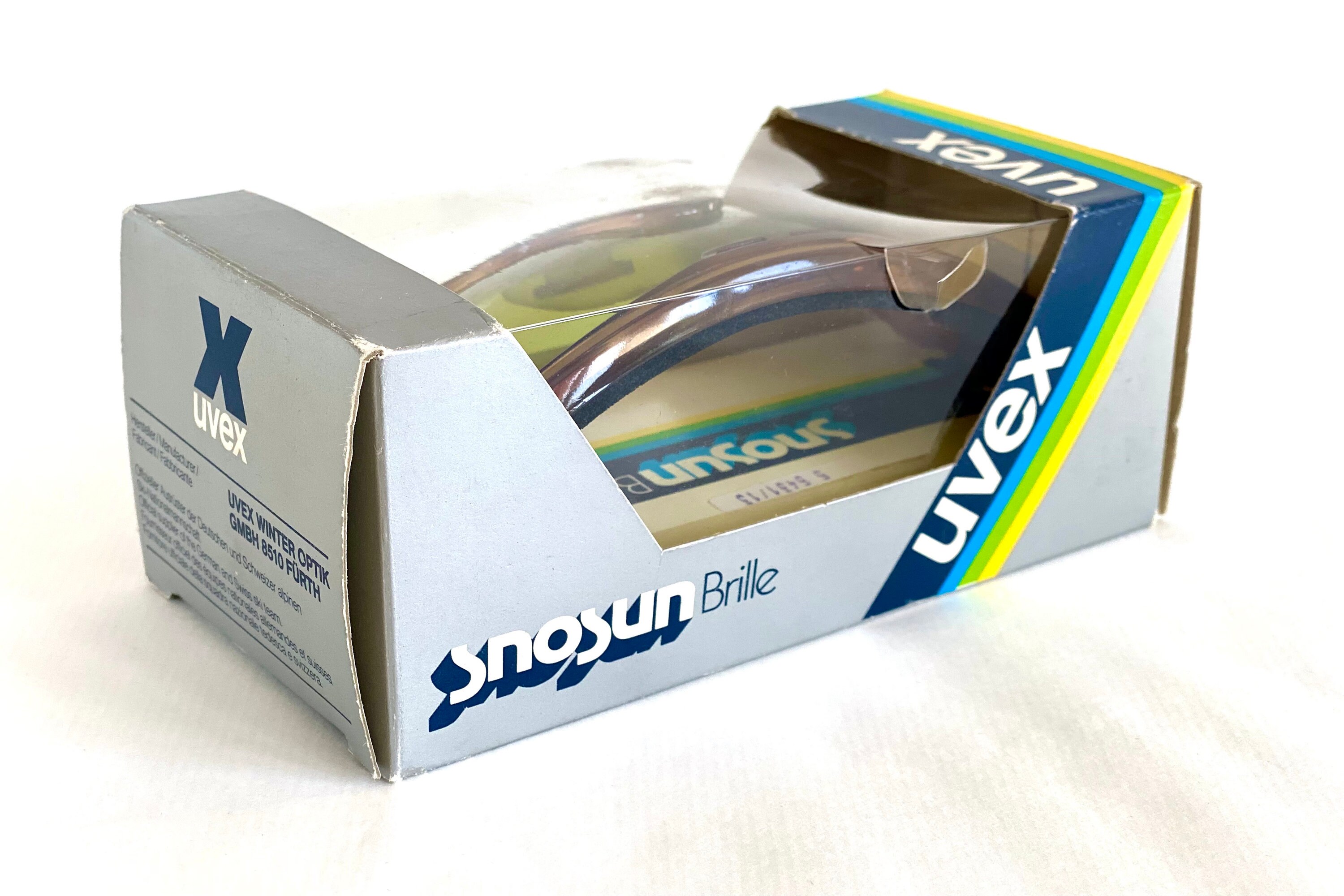 Vintage 1980s Uvex Snosun Ski Mask Sunglasses Made in West Germany New