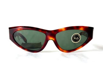 Gafas de sol Ray-Ban Onyx vintage: montura de carey de Bausch & Lomb, década de 1980, diseño de Mikli.