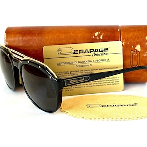 Vintage Derapage Z C01 Sunglasses New Old Stock Full Set Including Case Certificate and Cloth