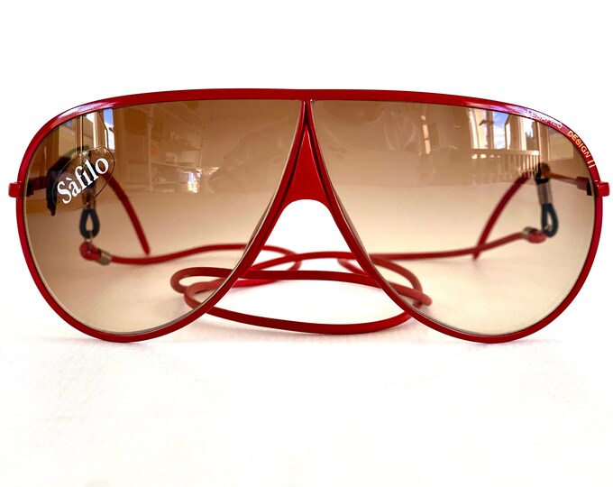 Vintage 1980s Safilo Design 06 317 Sunglasses New Old Stock Including Neckstrap