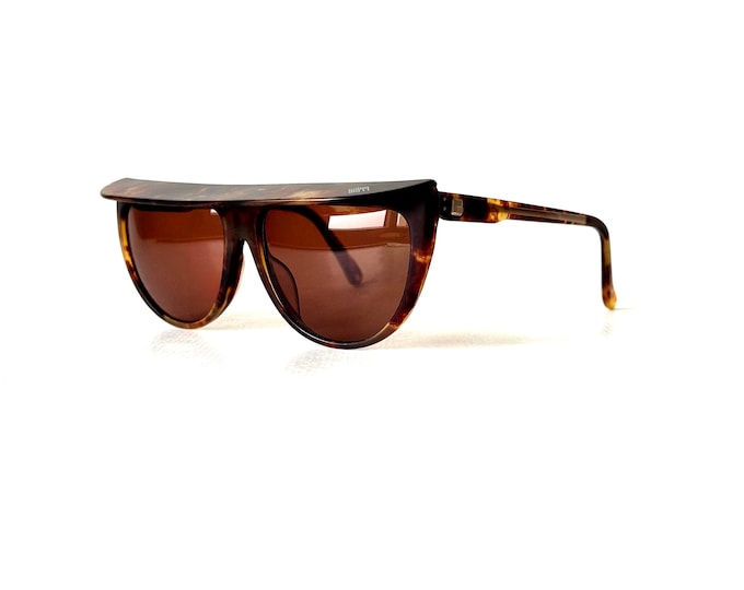 Vintage VERRI 980i Sonnenbrille: Tortoise Acetat, Gold Inlays, Made in Japan