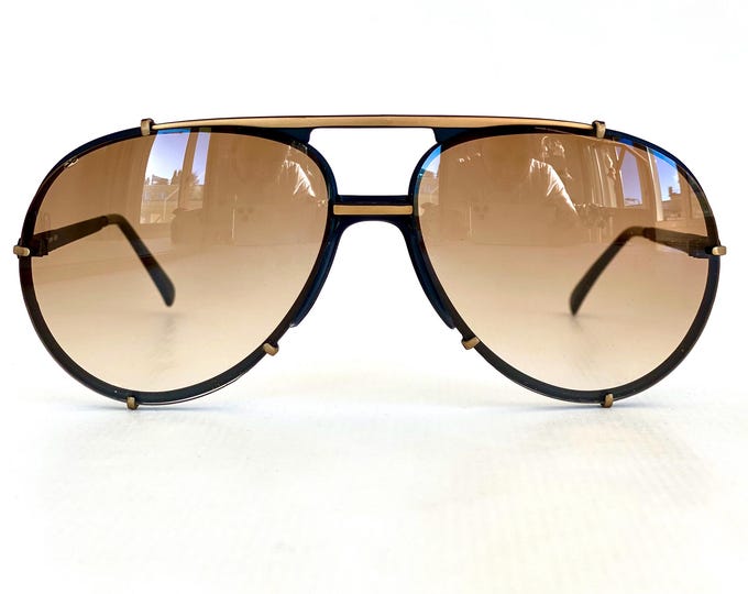 Vintage Michel Platini Numero 10 Sunglasses New Old Stock Including Two Sets of Lenses Made in Italy in 1989
