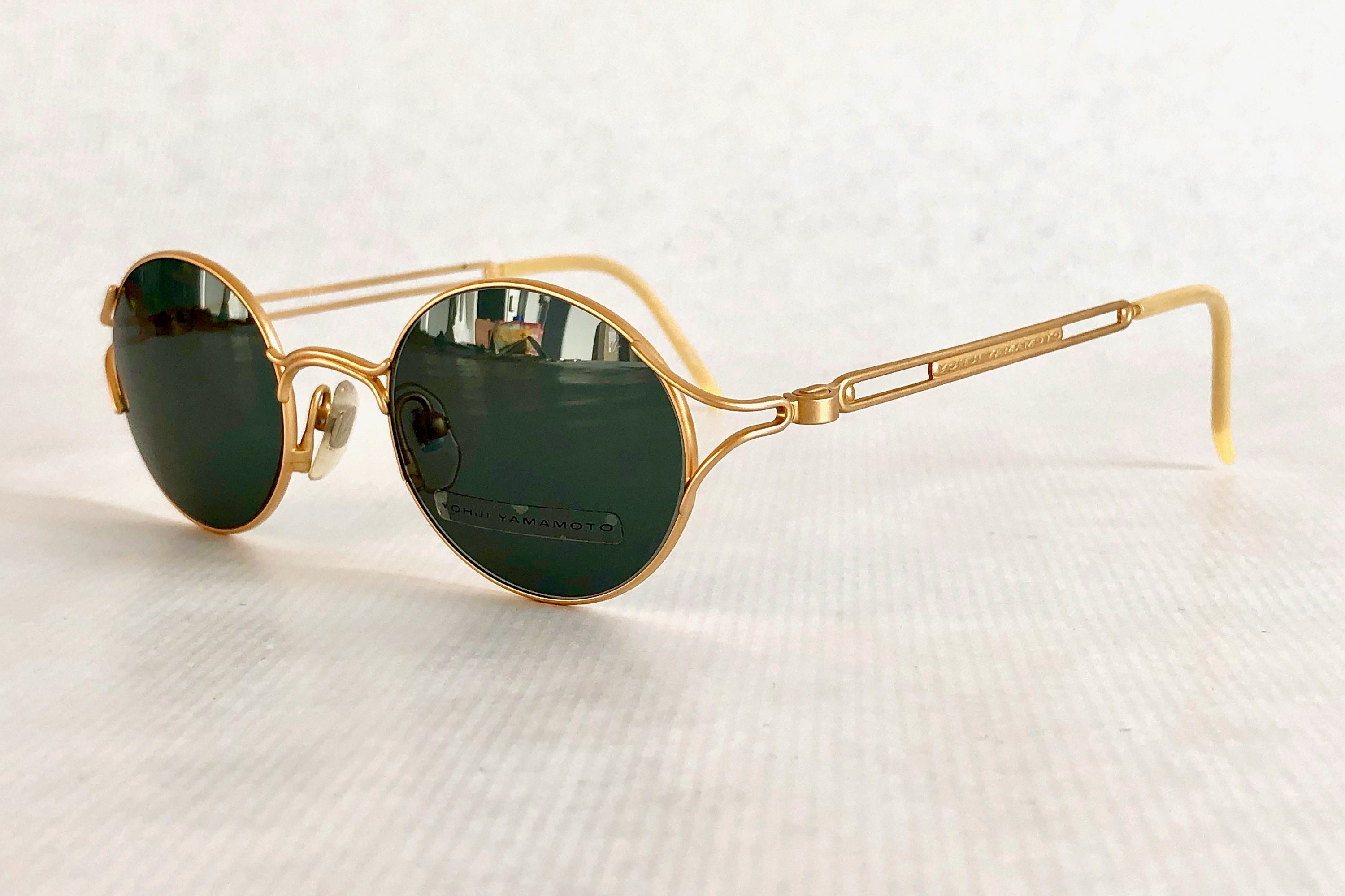 22k Gold Plated Yohji Yamamoto 51-4103 Vintage Sunglasses – New Old ...