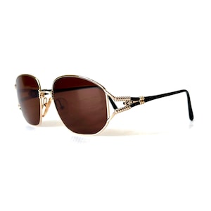 Vintage Christian Dior 2492 Sonnenbrille: 1980er Jahre Oversized Brillen mit Etui