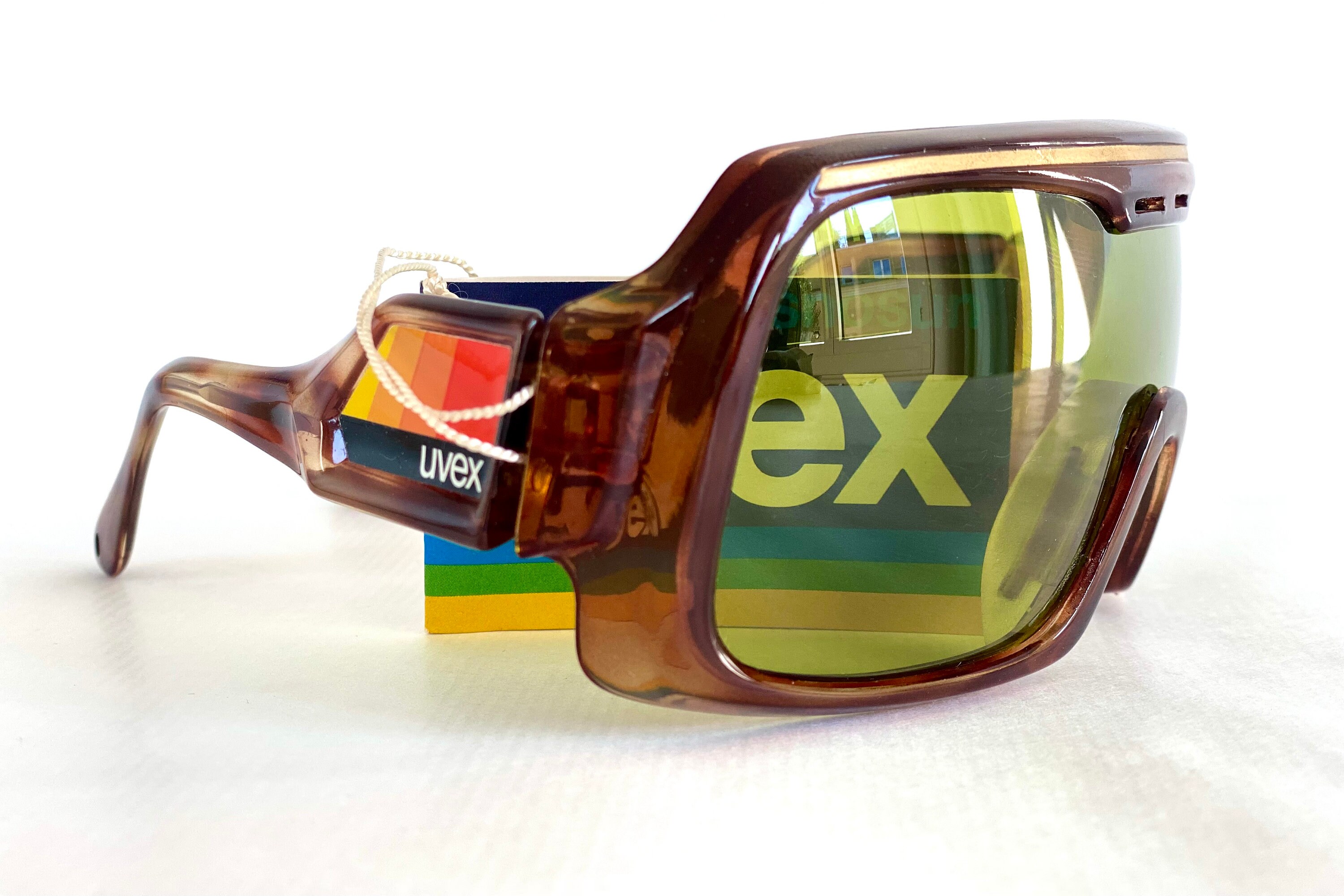 Vintage 1980s Uvex Snosun Ski Mask Sunglasses Made in West Germany New