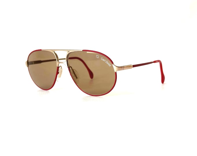 Vintage Carl Zeiss Aviator Sunglasses 9290 Umbral Lenses 1980s West Germany