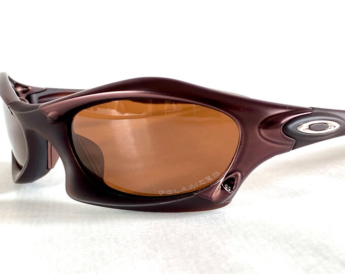 Vintage 2002 Oakley Splice Bordeaux Polarized Sunglasses New Old Stock