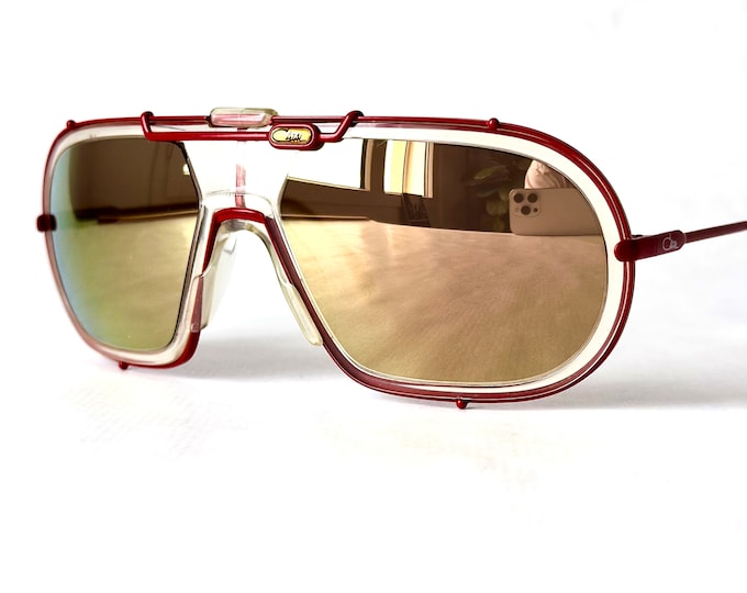 Vintage Cazal 903 Col 326 Sonnenbrille mit Linseneinsatz New Old Stock Made in West Germany in den 1980er Jahren