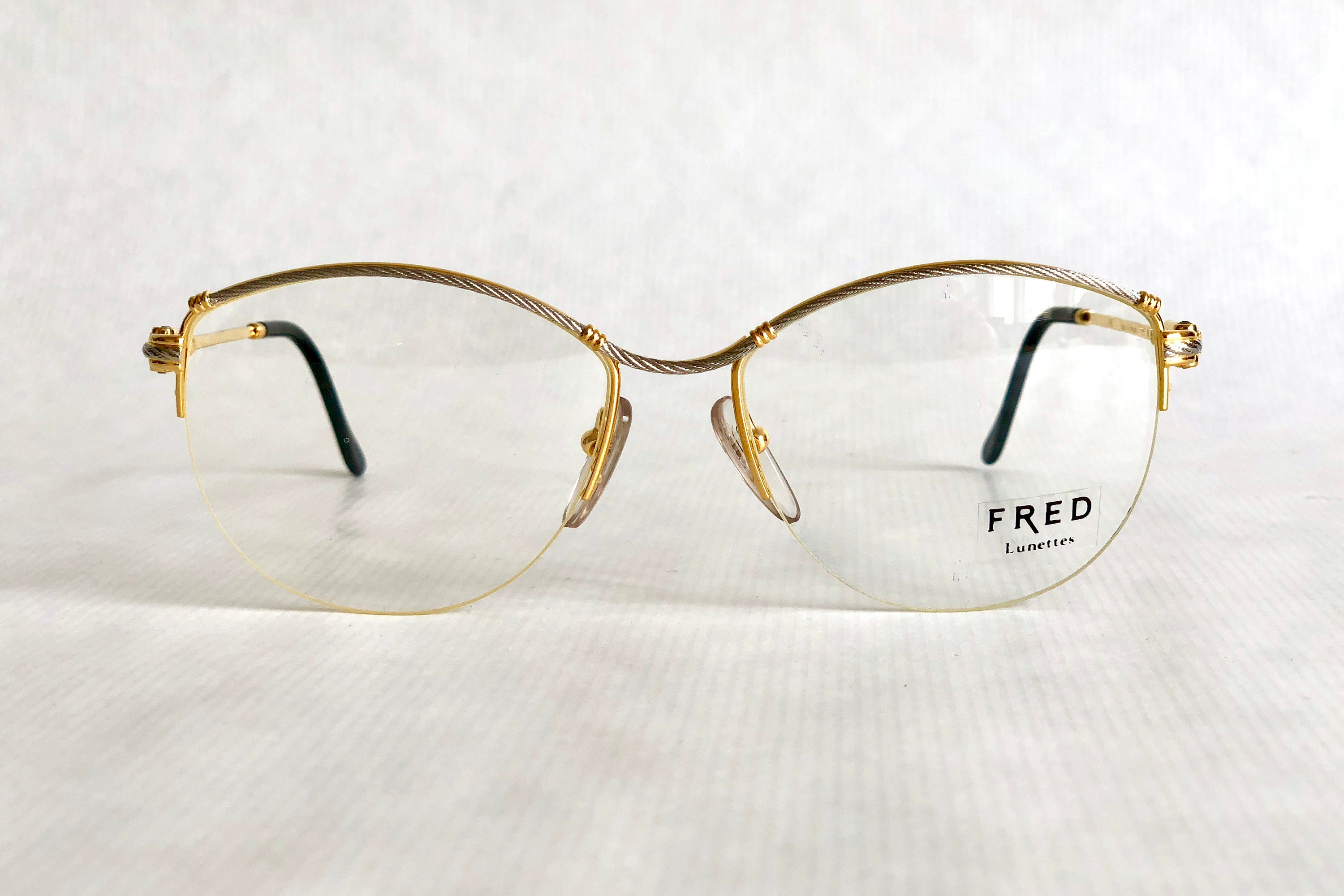 Fred Force 10 Bermude 22Kt Gold Vintage Eyeglasses Made in France ...