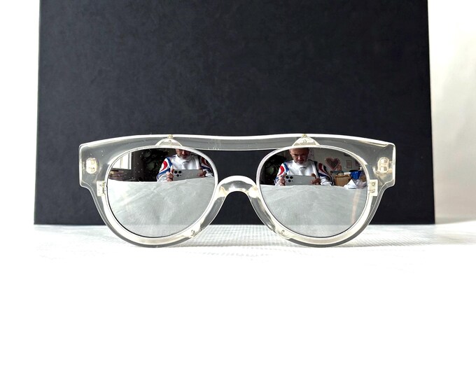 Vintage Claude Montana Alain Mikli Sunglasses: Silver Mirror 560 France 1989