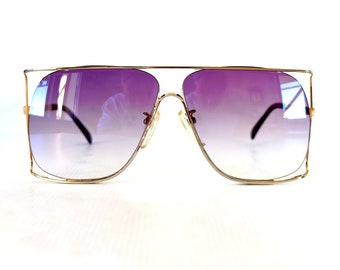 Vintage Tura 403 Sunglasses Including Genuine Leather Case Made in Japan in the 1980s