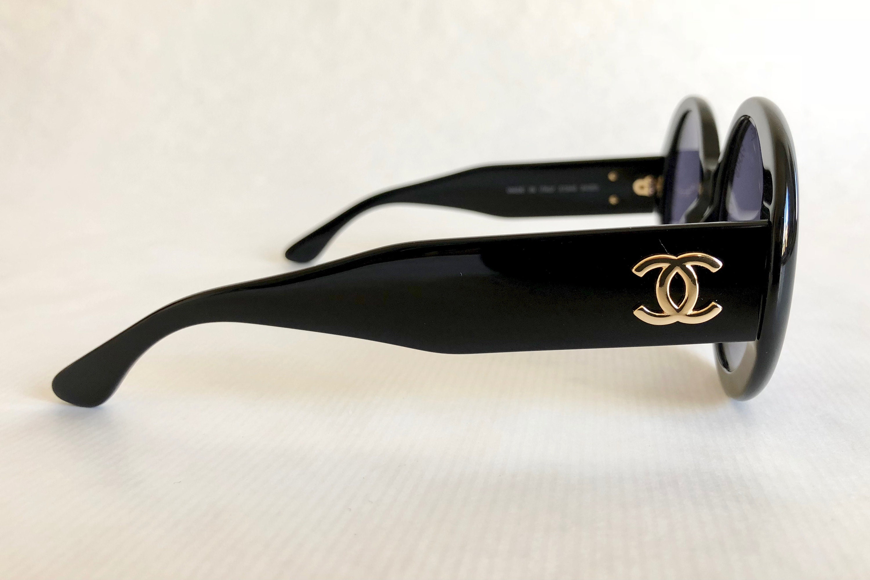 CHANEL 01949 94305 Vintage Sunglasses New Old Stock including Case and ...