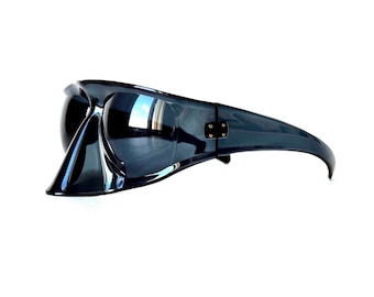 Vintage Bollé Lunasport Noseguard Devo-zonnebril gemaakt in Frankrijk in de jaren 70