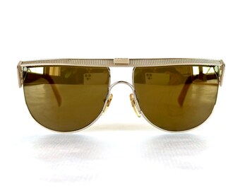Vintage VERRI 9805 Sonnenbrille 22k Vergoldet New Old Stock Made in Japan  in den 1980er Jahren