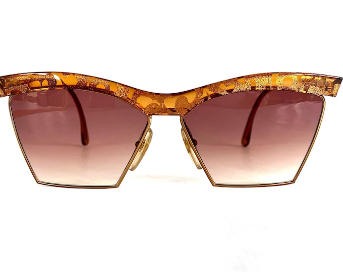 Vintage Christian Lacroix Sunglasses: Optyl and Gold, New Old Stock Made in Germany