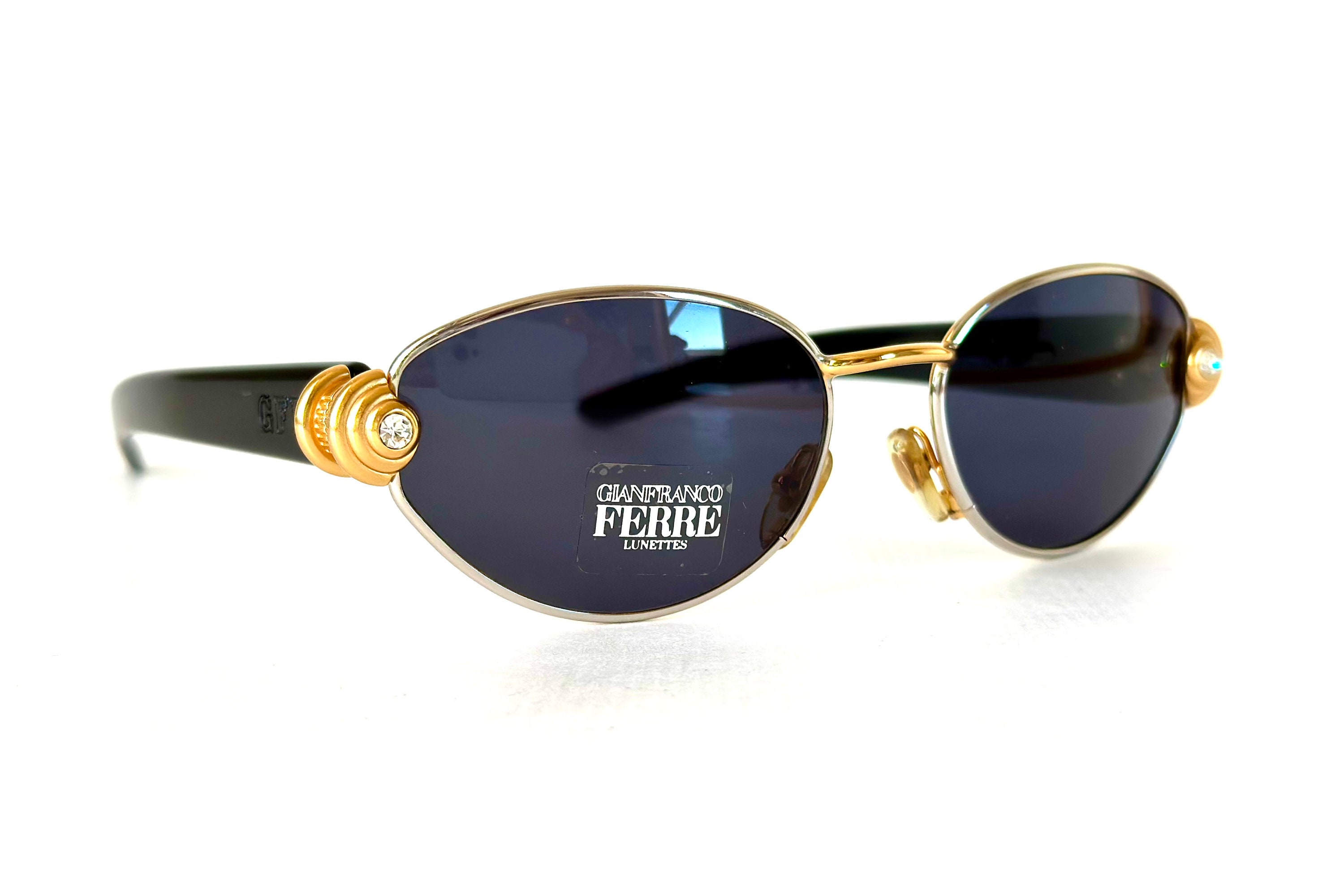 【気質アップ】 Vintage Old New Sonnenbrille STRASS 269 GFF Ferre Gianfranco 小物